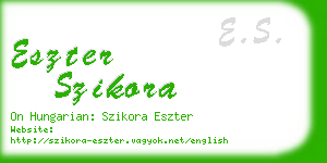 eszter szikora business card